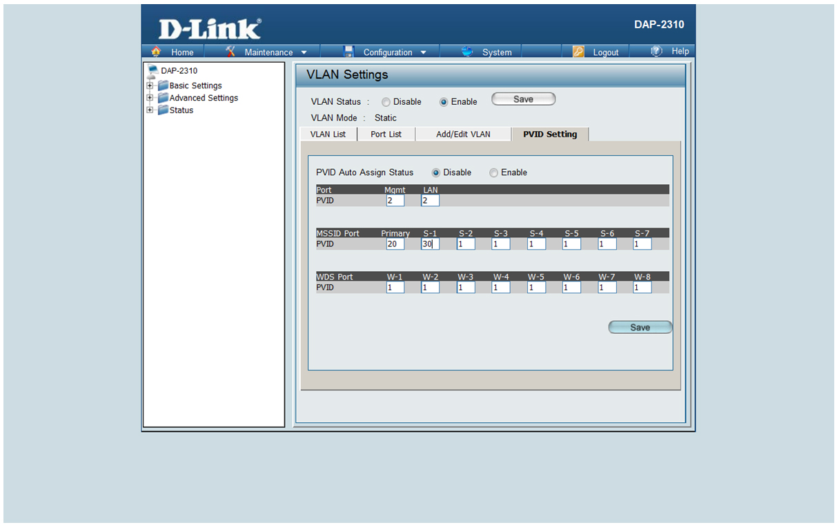 Port list. Show name на коммутаторе d link. DAP-2310. D-link DAP-2310.